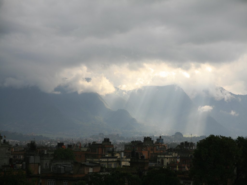 Rain over Kathmandu